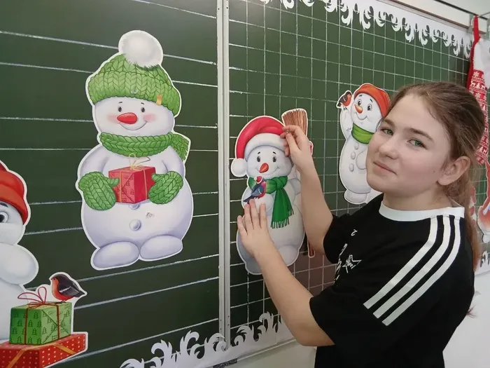 Как "Казачата" украсили класс к Новому году