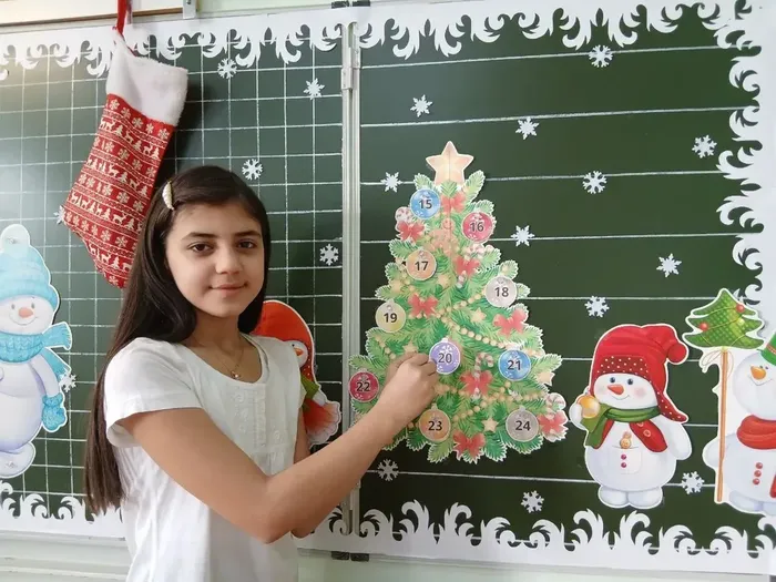 Как "Казачата" украсили класс к Новому году