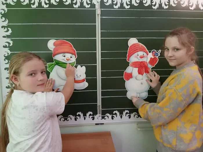 Как "Казачата" украсили класс к Новому году