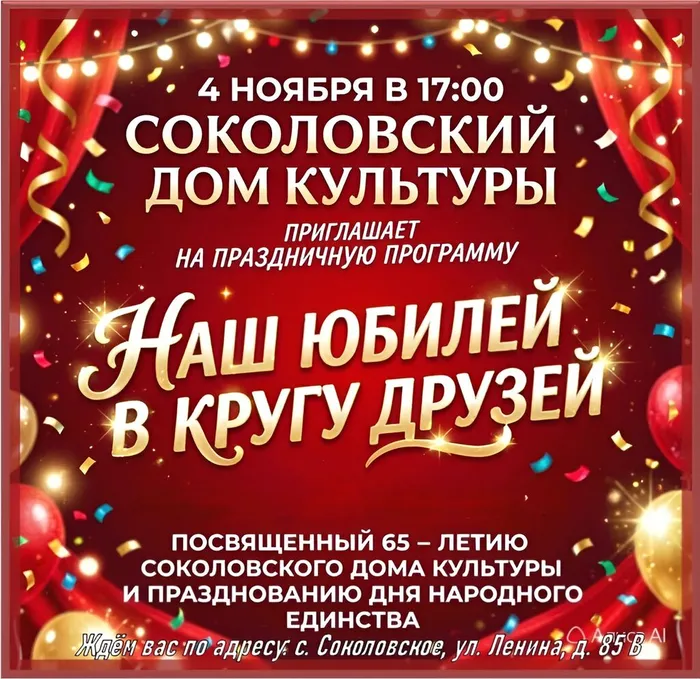 Наш юбилей в кругу друзей